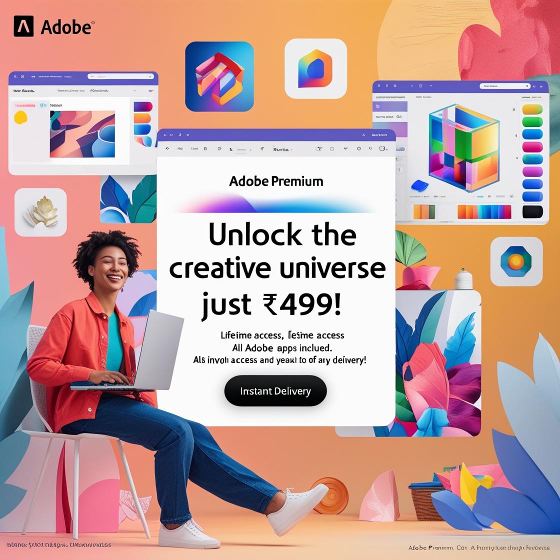 🎨 Adobe Premium – Unlock the Creative Universe for Just ₹499!