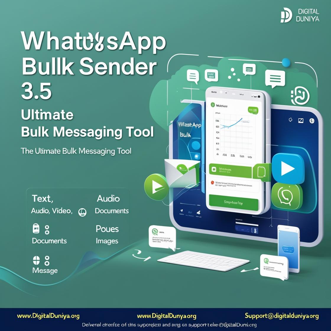 WhatsApp Bulk Sender 3.5 – 🚀 The Ultimate Bulk Messaging Tool for WhatsApp!