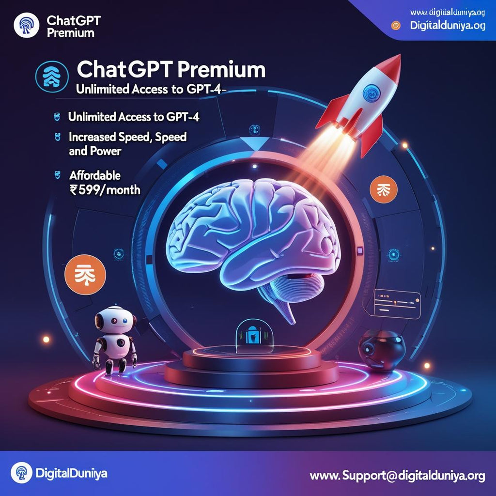 ChatGPT Premium – Get Smarter, Faster, and More Powerful AI Access at Just ₹599/month! 💡🤖